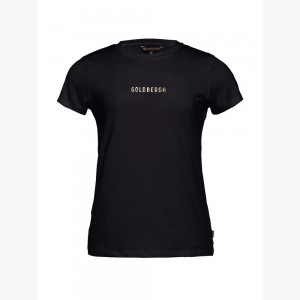 Goldbergh AVERY short sleeve T-Shirts Schwarz | MKZLSW465