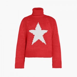 Goldbergh BEAUTY long sleeve knit Ski Pullover Rot | IFCHZO286