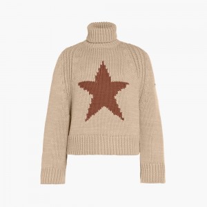Goldbergh BEAUTY long sleeve knit Ski Pullover Braun | OEATQJ605