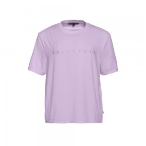 Goldbergh BOXY short sleeve T-Shirts Lila | HNLYOK035