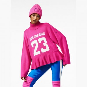 Goldbergh DANGLE long sleeve knit Ski Pullover Rosa | OUKHMF863