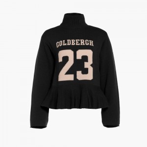 Goldbergh DANGLE long sleeve knit Ski Pullover Schwarz | NMZBYU365