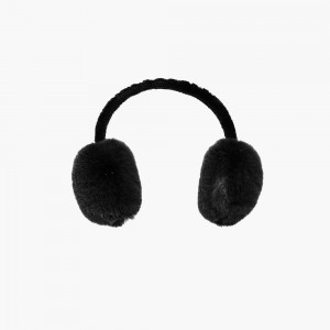 Goldbergh FLUFFY faux fur Ohrenwärmer Schwarz | CKPTZD598