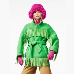 Goldbergh FRINGE Jacke Grün | JDXSKN871