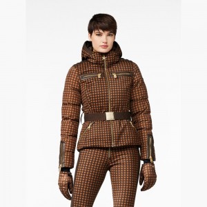 Goldbergh GALAXY Skijacke Dunkelbraun | MITZLU852