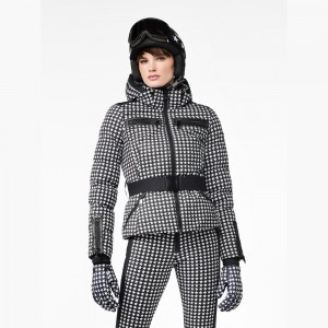 Goldbergh GALAXY Skijacke Schwarz Weiß | FOQLEU951