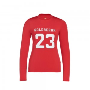 Goldbergh GAME long sleeve T-Shirts Rot | QKISTV851