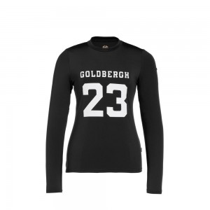 Goldbergh GAME long sleeve T-Shirts Schwarz | JPCERV407