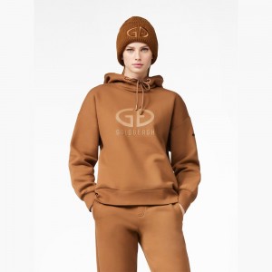 Goldbergh HARVARD hooded sweater Hoodie Beige | SCVBEN604