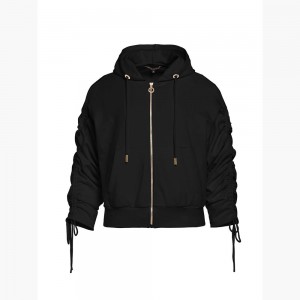 Goldbergh JAZLYN hooded cardigan Jacke Schwarz | WSMNCZ689