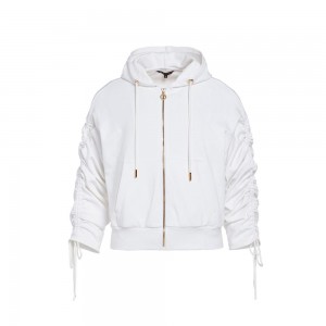 Goldbergh JAZLYN hooded cardigan Jacke Weiß | JWNVZI126