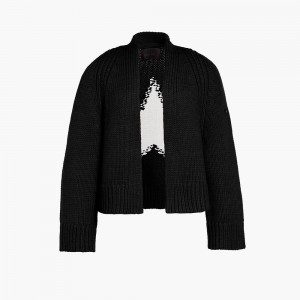 Goldbergh JOLIE knit cardigan Ski Pullover Schwarz | AJNIQK804