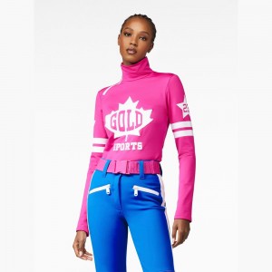 Goldbergh MAPLE LEAF Ski Pully Rosa | CMDYBP169