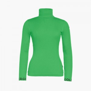 Goldbergh MIRA long sleeve knit Ski Pullover Grün | FTXQWG704