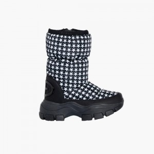 Goldbergh POWER Schneestiefel Schwarz Weiß | WFTVSK843