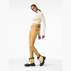 Goldbergh PRAISE ski Leggings Braun | RLVMBA970