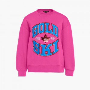 Goldbergh RINK crew neck Ski Pullover Rosa | DZTKNL920
