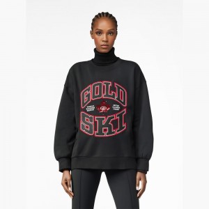 Goldbergh RINK crew neck Ski Pullover Schwarz | MOVADG097