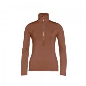 Goldbergh SERENA Ski Pully Dunkelbraun | VMXSRJ873
