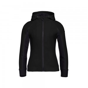 Goldbergh SOFI hooded cardigan Hoodie Schwarz | QMJBXK195