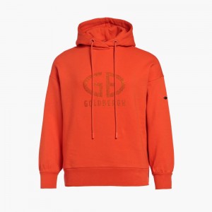 Goldbergh SPARKLING hooded Hoodie Orange | DAIWGC782