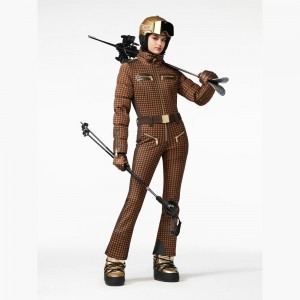 Goldbergh STARSTRUCK Skianzug Dunkelbraun | HJLVTD234