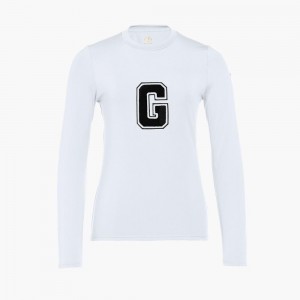 Goldbergh SUPER G long sleeve T-Shirts Weiß | MFXPHR821