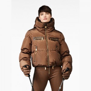 Goldbergh TRACK Skijacke Dunkelbraun | ZTUIQM239