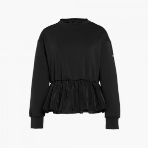 Goldbergh WILD ROSE Ski Pullover Schwarz | IVQGNZ428