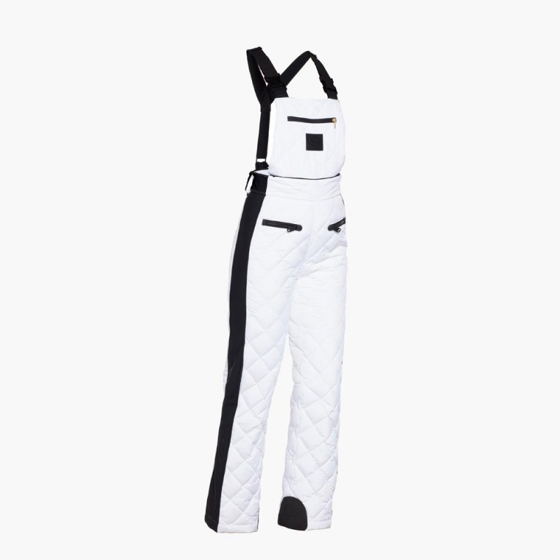 Goldbergh AGNES ski salopette Skihose Weiß | WMNJKD841