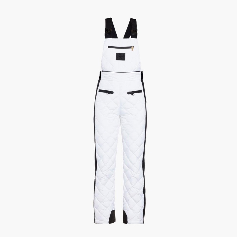 Goldbergh AGNES ski salopette Skihose Weiß | WMNJKD841