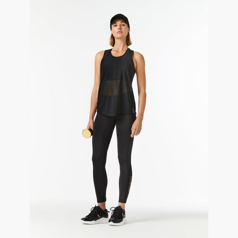 Goldbergh ALLURE Tanktop Schwarz | JMUTKQ051