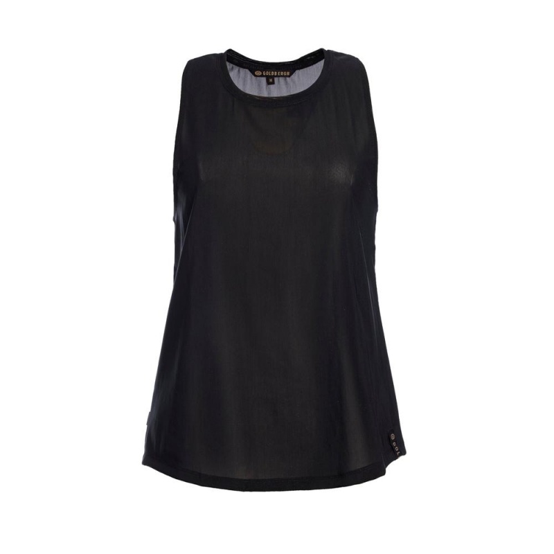 Goldbergh ALLURE Tanktop Schwarz | JMUTKQ051