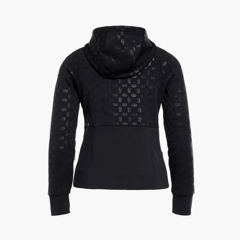 Goldbergh AMBRA full zip hooded cardigan Hoodie Schwarz | GYUOHM136