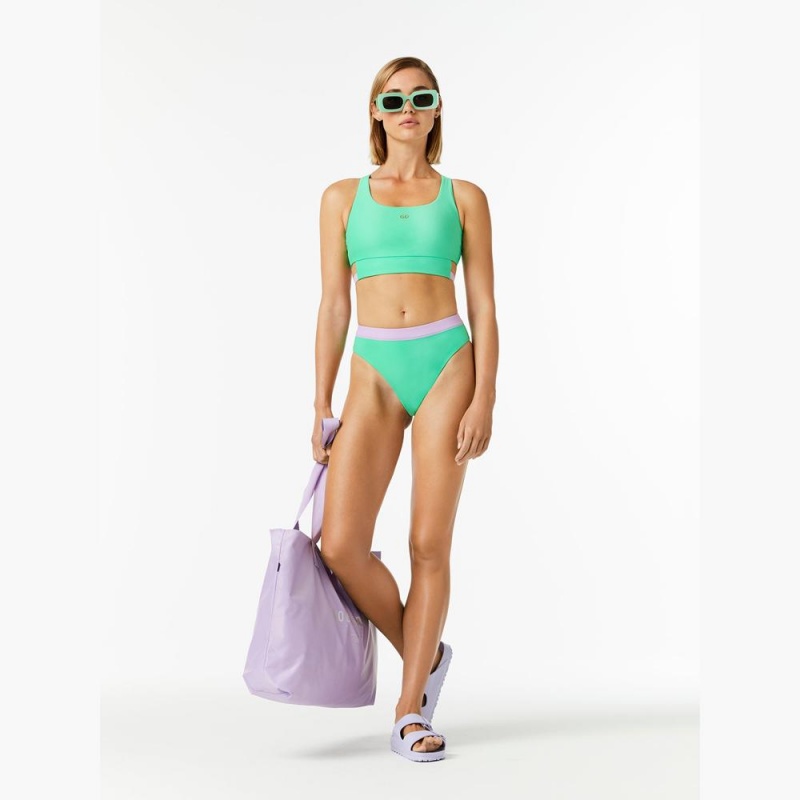 Goldbergh ATLANTIC swim bra Bademode Grün | FHMGYS584