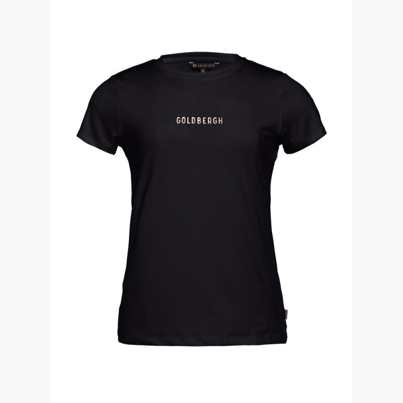 Goldbergh AVERY short sleeve T-Shirts Schwarz | MKZLSW465