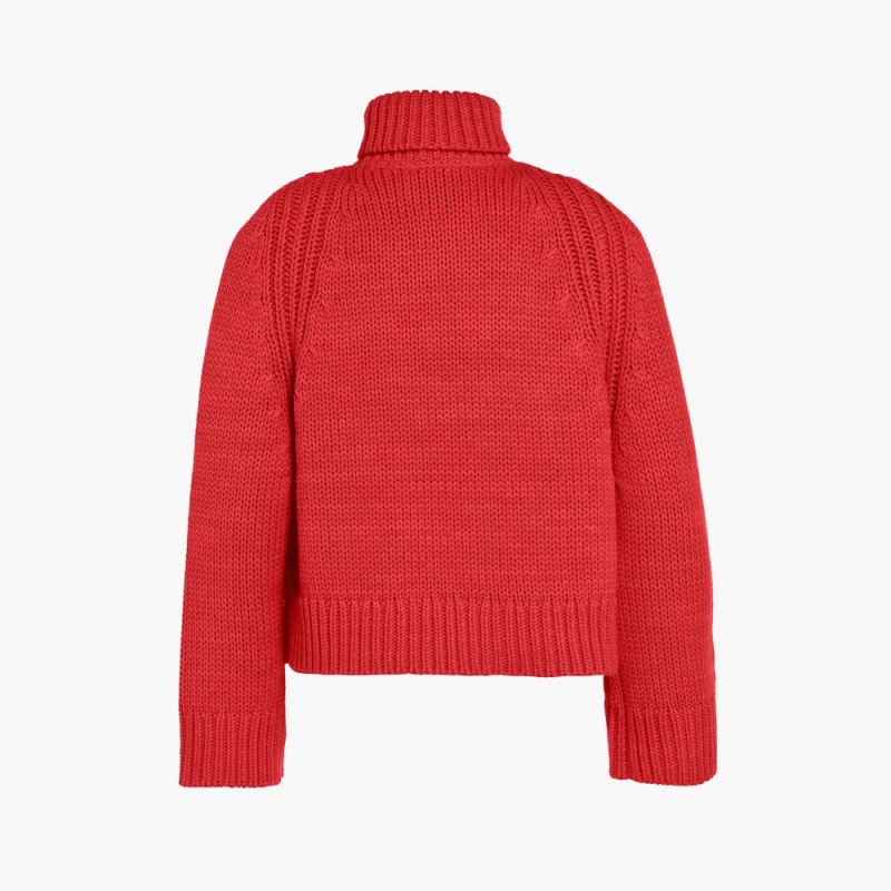 Goldbergh BEAUTY long sleeve knit Ski Pullover Rot | IFCHZO286