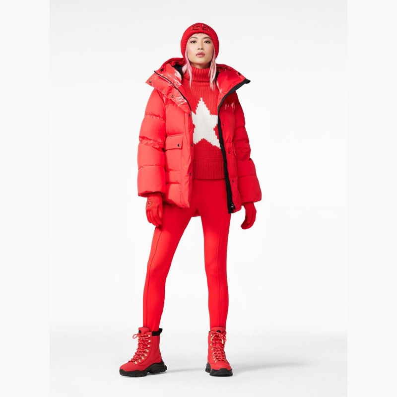 Goldbergh BEAUTY long sleeve knit Ski Pullover Rot | IFCHZO286