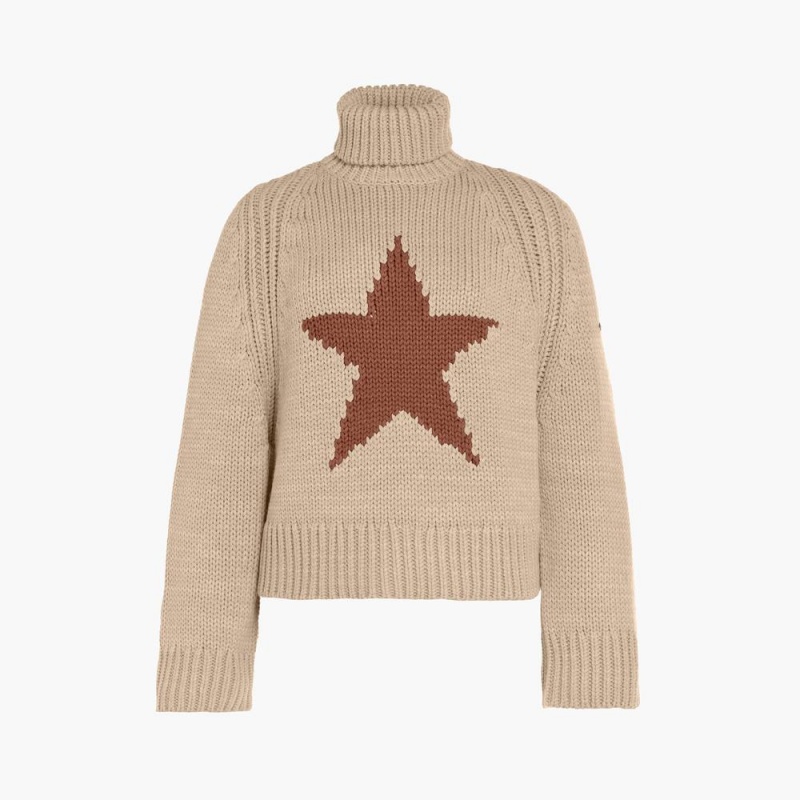 Goldbergh BEAUTY long sleeve knit Ski Pullover Braun | OEATQJ605