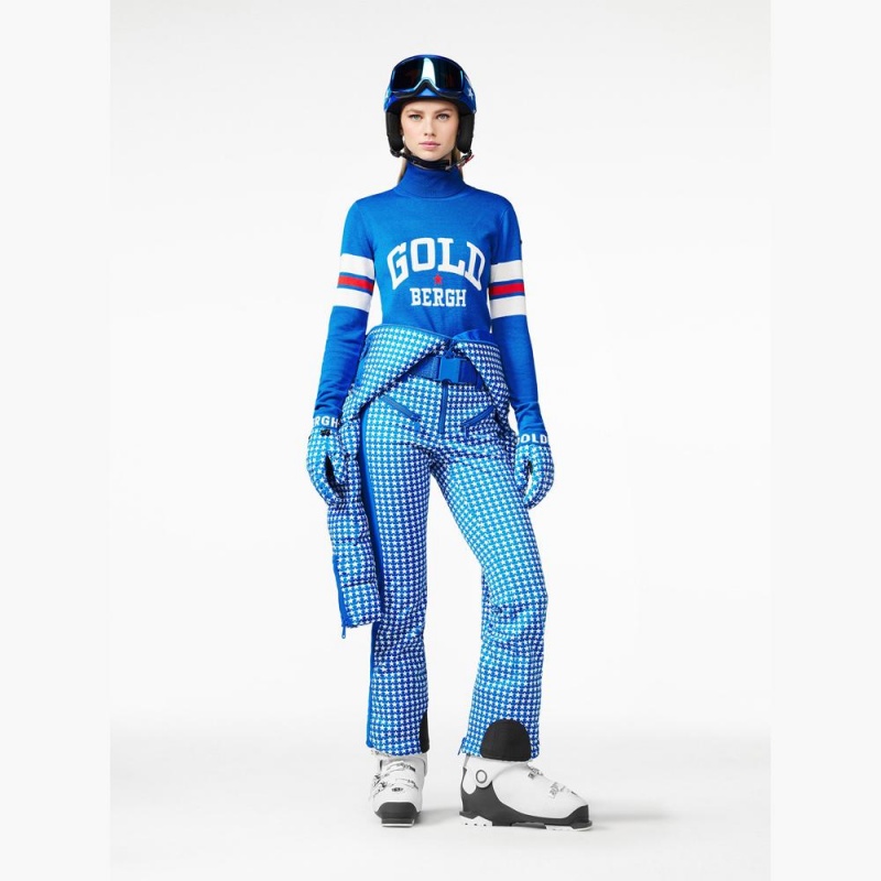 Goldbergh BISCUIT long sleeve knit Ski Pullover Blau | PDCHGT302
