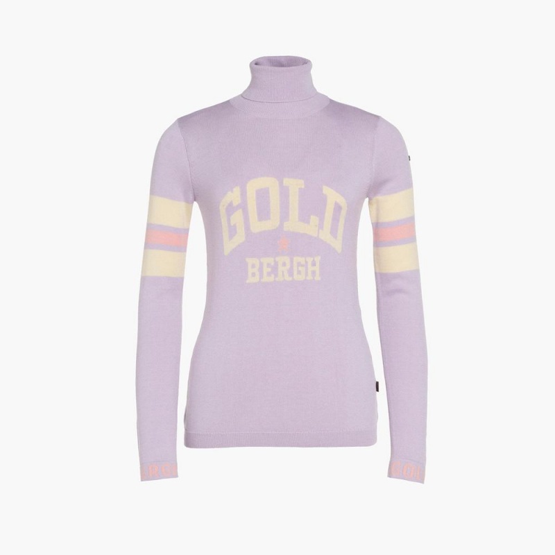 Goldbergh BISCUIT long sleeve knit Ski Pullover Lila | TBJYPX210