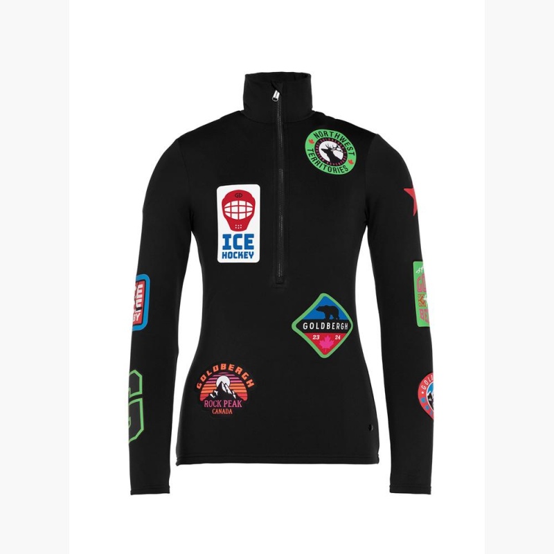 Goldbergh BODYCHECK Ski Pully Schwarz | TLBODG349