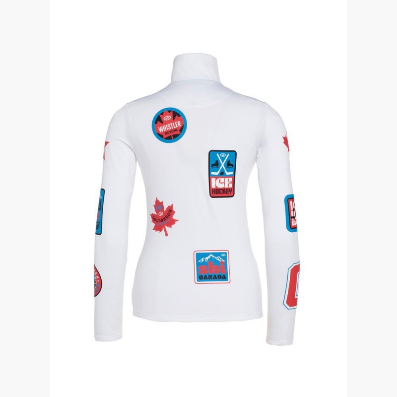 Goldbergh BODYCHECK Ski Pully Weiß | BRWUMY492