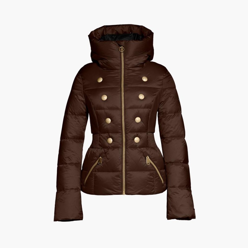 Goldbergh BOUTON Skijacke Dunkelbraun | JMZVWQ469
