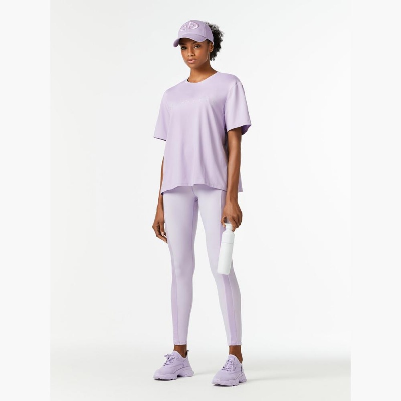 Goldbergh BOXY short sleeve T-Shirts Lila | HNLYOK035