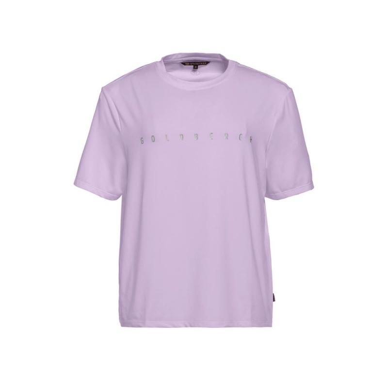 Goldbergh BOXY short sleeve T-Shirts Lila | HNLYOK035