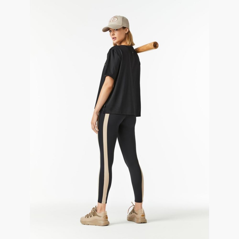 Goldbergh BOXY short sleeve T-Shirts Schwarz | DEXMOA841
