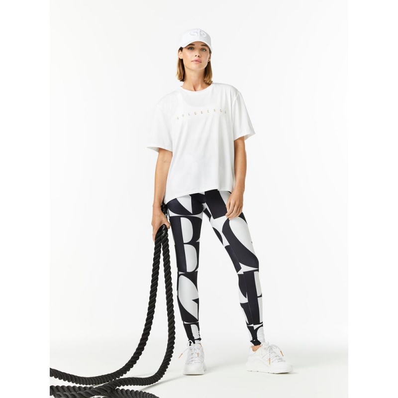 Goldbergh BOXY short sleeve T-Shirts Weiß | NRMHZC412