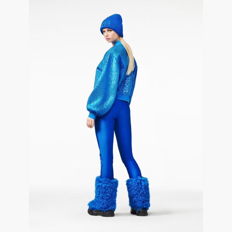 Goldbergh BUSHY snowboot faux fur Schneestiefel Blau | BZVESW250