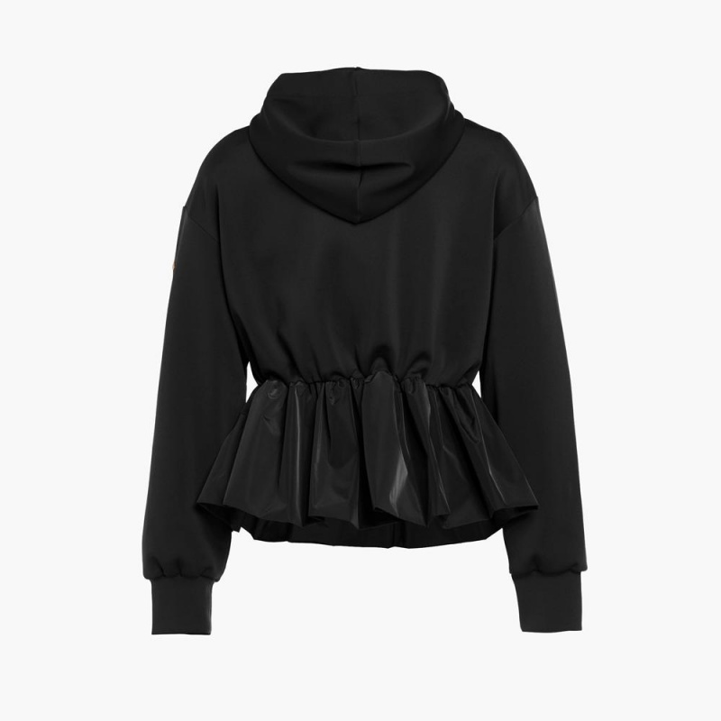 Goldbergh BUTTERCUP full zip hooded cardigan Hoodie Schwarz | WNGRBM015